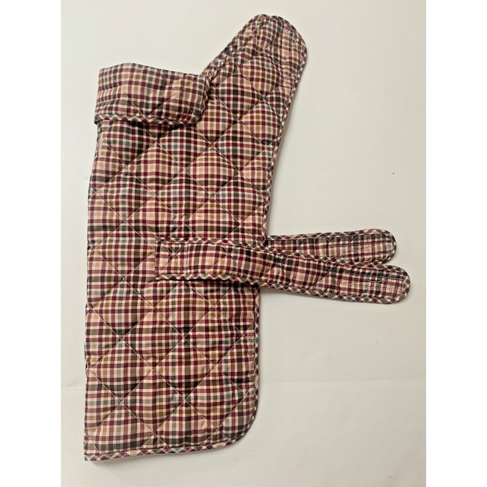 NWOT Dog Coat by St. John's Bark Size Large Tan Burgundy Gold plaid
